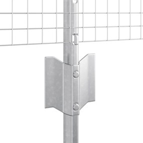 Conjunto de Cerca de Jardim Conjunto de 2 Aço galvanizado
