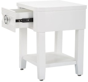 MESA DE CABECEIRA SHINE 45X40X54 CM BRANCA