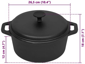 Panela Ø26,5 cm ferro fundido