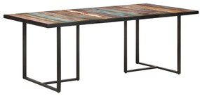 Mesa de jantar 200 cm madeira recuperada maciça