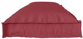 Cushions de Palete para Banco 2 pcs Vermelho Vinho 150x40x8 cm Tecido