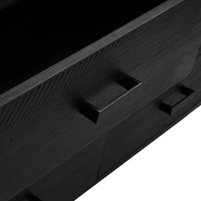 Aparador 110x35x70 cm pinho maciço preto