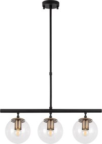 Candeeiro de Teto Atmaca – Preto Antigo – 60 x 15 cm