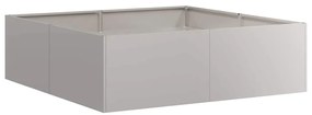 Floreira enferrujada 100x100x30 cm aço resistente