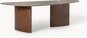 Mesa de jantar orgânica com tampo em mármore Meadow, vários tamanhos