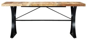 Mesa de jantar madeira de mangueira maciça 180x90x76 cm