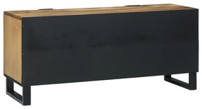 gabinete de TV 105x33,5x46 cm Madeira Maciça de Mangueira e Madeira En