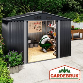 Abrigo Jardim de ferramentas em metal 260x205x180cm antracite metalizado
