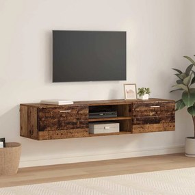 vidaXL Gabinete para TV com gaveta Madeira antiga 150 x 39 x 30 cm