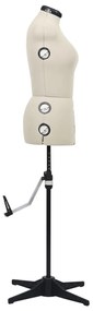 Manequim feminino ajustável tamanho M 40-46 cor creme