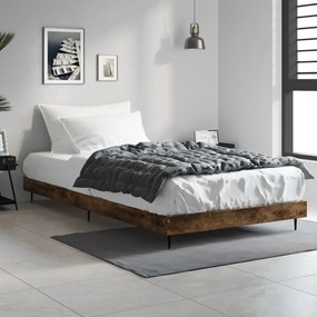 Estrutura cama s/ colchão derivados de madeira carvalho fumado