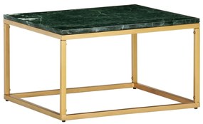 Mesa de centro 60x60x35cm pedra genuína textura mármore verde
