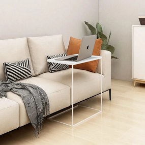vidaXL Mesa de centro 55x35x66 cm derivados de madeira branco