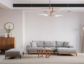 Sofá de Canto Eti – Cinzento – 280 x 170 cm