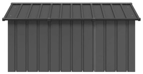 Casota para cães 116,5x153x81,5 cm aço galvanizado antracite