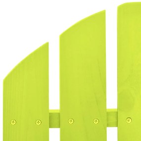 Cadeira Adirondack de baloiçar p/ jardim abeto maciço verde