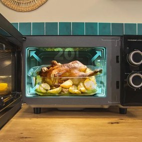 Micro-ondas sem prato de 20 litros com grelhador Proclean 3130 Flatbed , revestimento Ready2Clean e tecnologia 3DWave