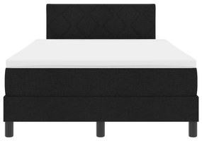 Cama Box com Colchão Preto 120x190 cm Tecido