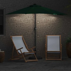 Guarda-sol de Jardim Verde 294 x 150 x 223 cm tecido