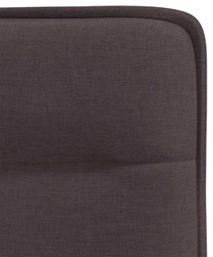 Cadeiras de jantar 4 pcs tecido castanho-escuro