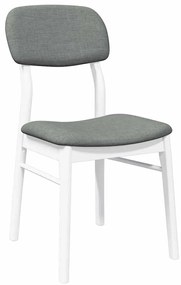 Cadeiras de jantar com almofadões 2 pcs madeira maciça branco
