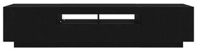 Aparador de TV vidaXL com Luzes LED em Madeira de Carvalho 180x35x40 c