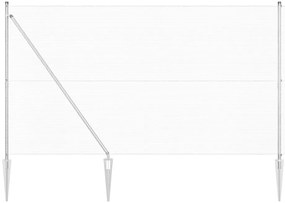 Cerca de Fio Soldado com 13 Postes de Espeto 1,5x25 m Aço Galvanizado