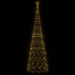 Árvore de Natal em cone 3000 luzes LED 230x800 cm branco quente
