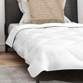 Edredom com Travesseiro 2 pcs Branco 140 x 200 cm Microfibra