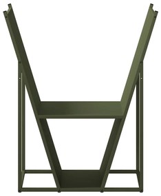 Suporte para lenha aço laminado a frio verde azeitona
