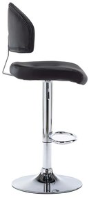 Bancos de bar 2 pcs couro artificial preto