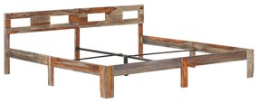 Estrutura de cama sem colchão 200x200 cm madeira maciça