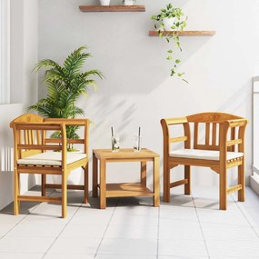 vidaXL banco Acabamento com Óleo Natural 68,5 x 46 x 82,5 cm