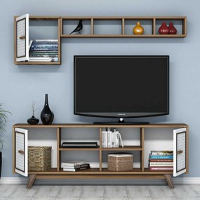 Unidade TV Ayla – Nogueira e Branco – 160x56,2x35 cm