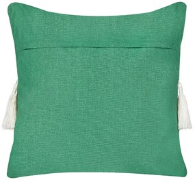 Conjunto de 2 almofadas decorativas em algodão verde 45 x 45 cm ELETTARIA Beliani