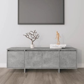 Móvel p/ TV 120x30x40,5cm derivados de madeira cinzento cimento