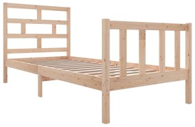 Estrutura de cama 100x200 cm pinho maciço