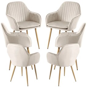 Pack 6 Cadeiras Chic - Beige