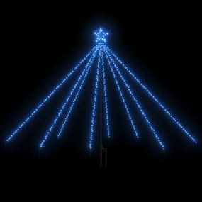 Iluminação para árvore de Natal int/ext 400 luzes LED 2,5m azul