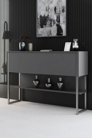 Cômoda Luxe – Prateado Antracite – 120 cm x 80 cm x 30 cm