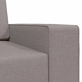 Sofá-Cama de Chão 2 em 1 Taupe 245x150x60.5 cm Tecido