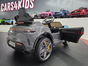 Carro Infantil bateria 12V Porsche Taycan Cinzento