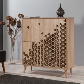 Armário Multiusos Multilux – Carvalho Sonoma – 95x111x36 cm