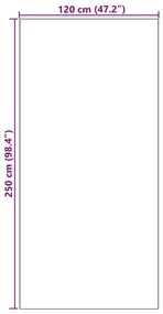 Capacho lavável laranja 120x250 cm