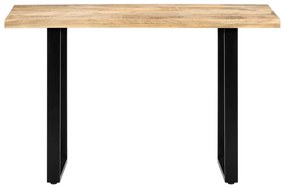 Mesa de jantar 120x60x76 cm madeira de mangueira maciça