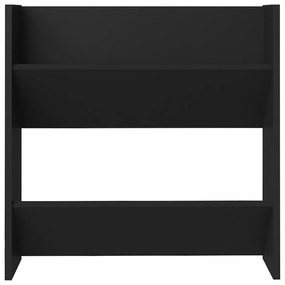 Sapateiras de parede 4 pcs derivados de madeira preto
