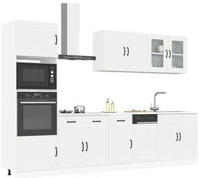 7 peças armário de cozinha conjunto Kalmar branco