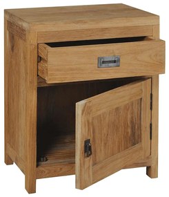 Mesa de cabeceira teca maciça 40x30x50 cm