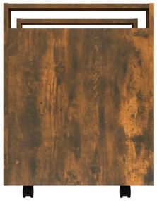 Trólei secretária 60x45x60 cm derivados madeira carvalho fumado