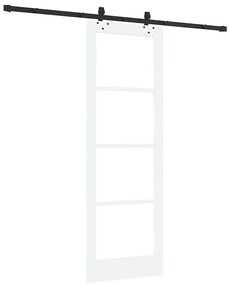 Porta Deslizante vidaXL com Conjunto de Acessórios Branca 73.5x211 cm